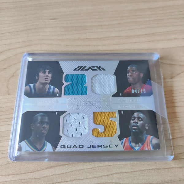 2007 Upper Deck Black Quad Jersey NBA Basketball Card No.04/15