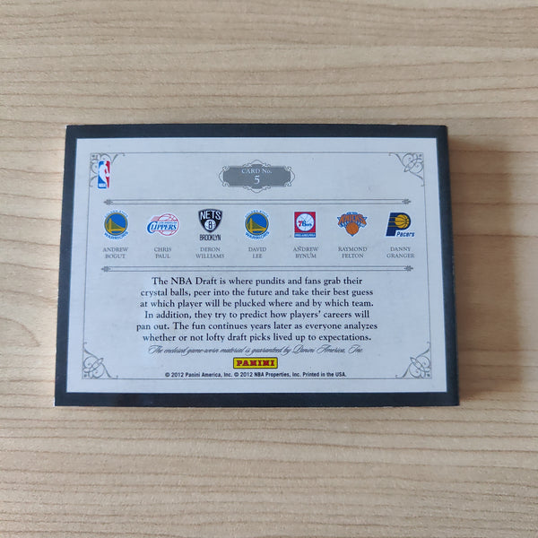 2012 Panini Preferred Draft 05 Patch NBA Basketball Card No.085/199