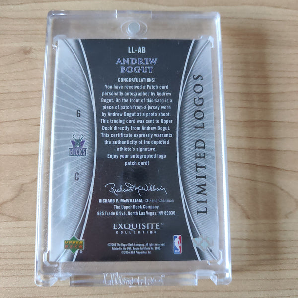 2006 Upper Deck Limited Logos Andrew Bogut Bucks NBA Basketball Card No.39/50