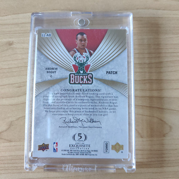 2008 Upper Deck Limited Logos Andrew Bogut Bucks NBA Basketball Card No.40/50