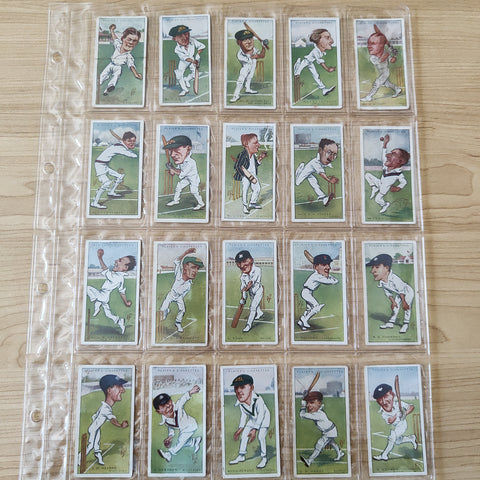 Players Cigarettes Cricketers Caricatures By Rip Complete Set of 50 Cards
