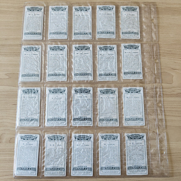 Players Cigarettes Cricketers Caricatures By Rip Complete Set of 50 Cards