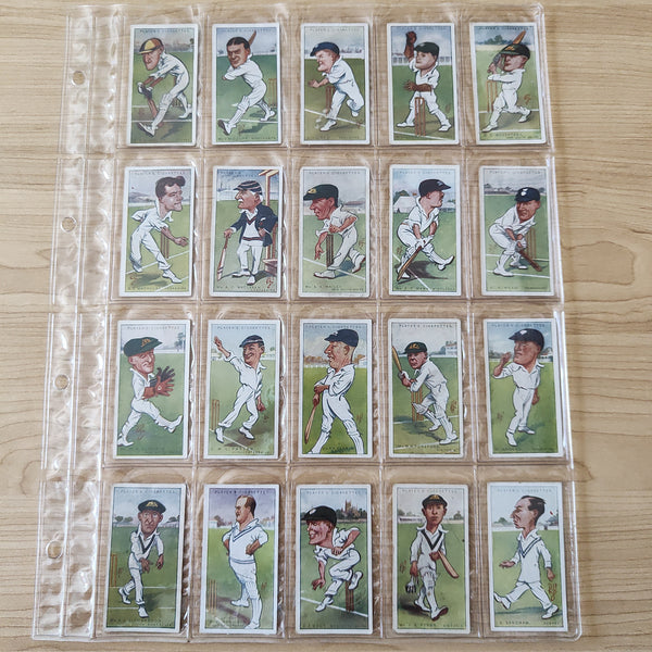 Players Cigarettes Cricketers Caricatures By Rip Complete Set of 50 Cards