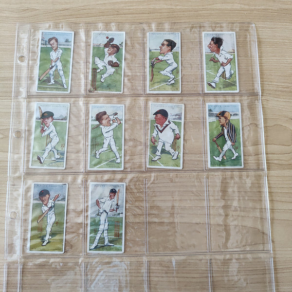Players Cigarettes Cricketers Caricatures By Rip Complete Set of 50 Cards