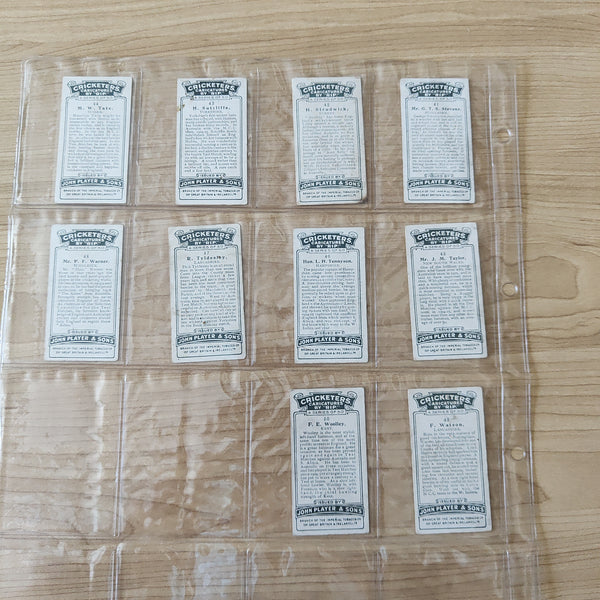 Players Cigarettes Cricketers Caricatures By Rip Complete Set of 50 Cards