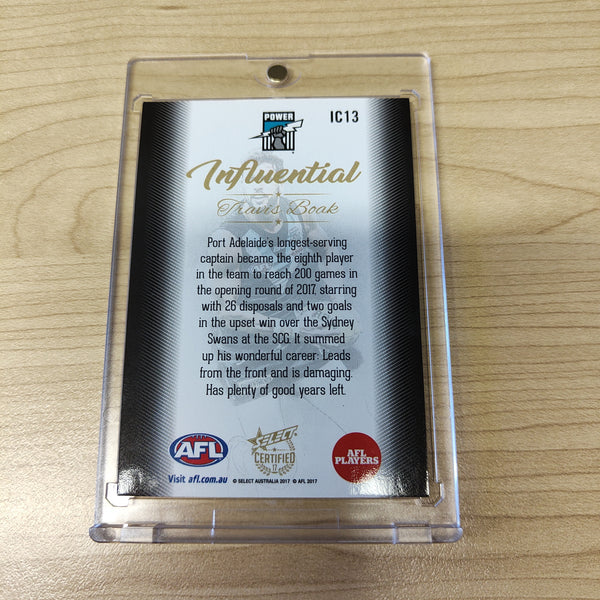 2017 Select Certified Influential Travis Boak Port Adelaide No.22/40