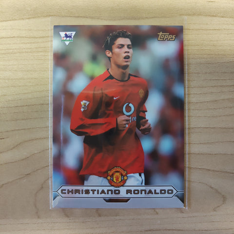 2004 Topps Premier Gold Rookie Card Christiano Ronaldo Manchester United