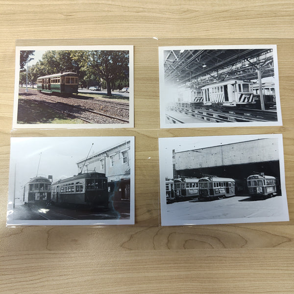 Australia 12 Vintage Tram Photographs Taken Around Melbourne Labelled With Locations