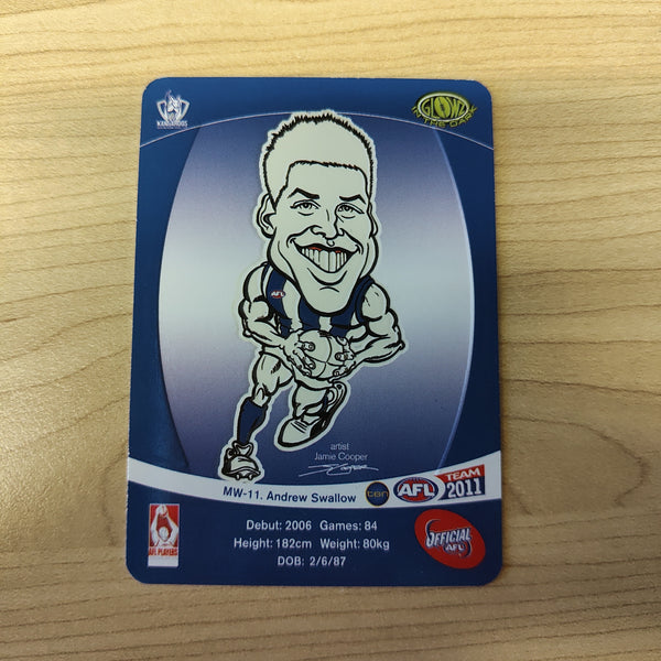 2011 Teamcoach Magic Wildcard Andrew Swallow North Melbourne MW-11