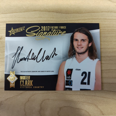 2017 Select Future Force Gold Signature Hunter Clark No.039/120