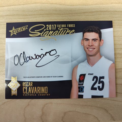 2017 Select Future Force Gold Signature Oscar Clavarino No.004/120