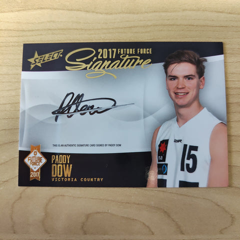 2017 Select Future Force Gold Signature Paddy Dow No.062/120