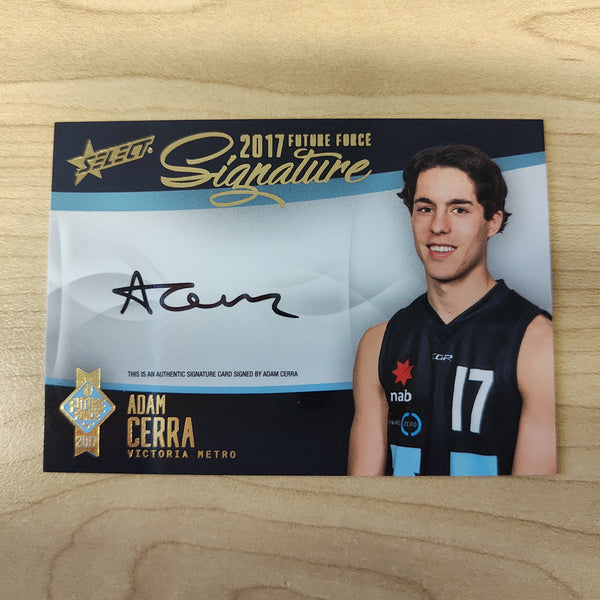 2017 Select Future Force Gold Signature Adam Cerra No.032/120