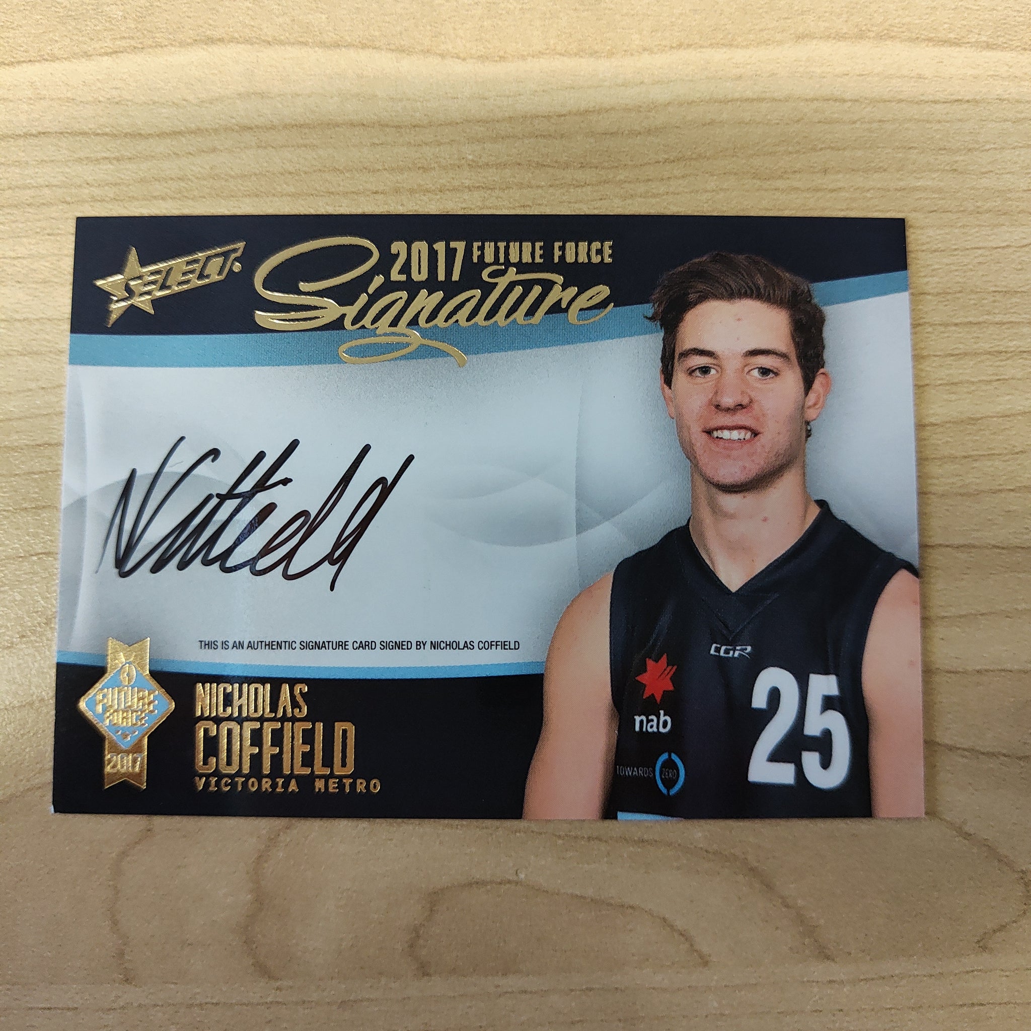 2017 Select Future Force Gold Signature Nicholas Coffield No.003/120