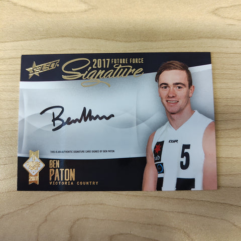 2017 Select Future Force Gold Signature Ben Paton No.081/120