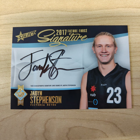 2017 Select Future Force Gold Signature Jaidyn Stephenson No.047/120
