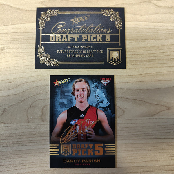 2015 Select Future Force Draft Pick Redemption Darcy Parish Essendon No.051/90