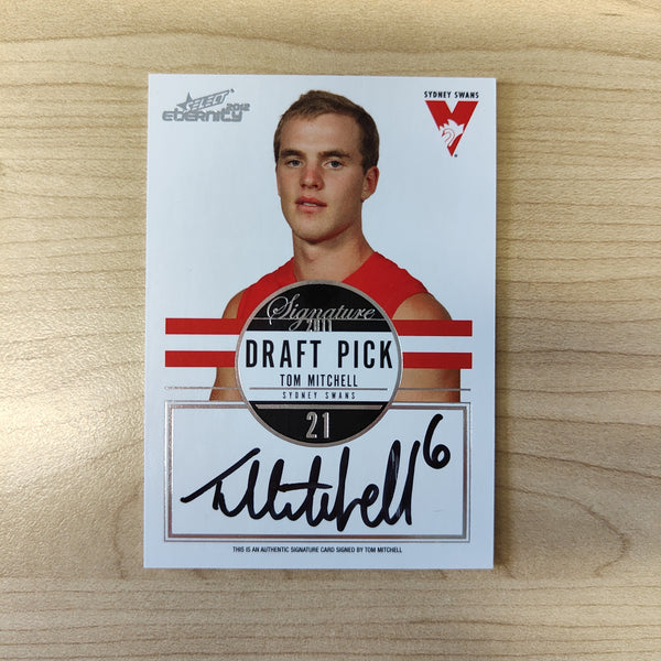 2012 Select Eternity Draft Pick Signature Tom Mitchell Sydney No.094/300