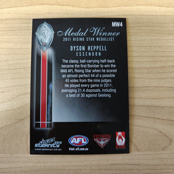 2012 Select Eternity Medal Winner Dyson Heppell Essendon