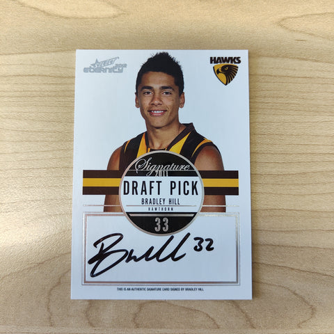 2012 Select Eternity Draft Pick Signature Bradley Hill Hawthorn No.192/300