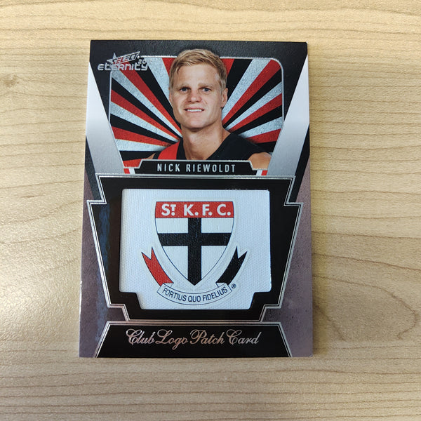 2012 Select Eternity Club Logo Patch Card Nick Riewoldt St Kilda No.159