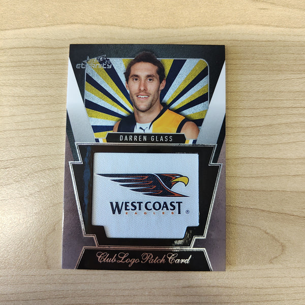 2012 Select Eternity Club Logo Patch Card Darren Glass West Coast No.219