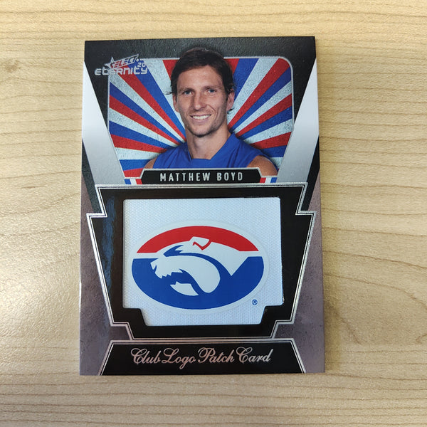 2012 Select Eternity Club Logo Patch Card Matthew Boyd Western Bulldogs No.165