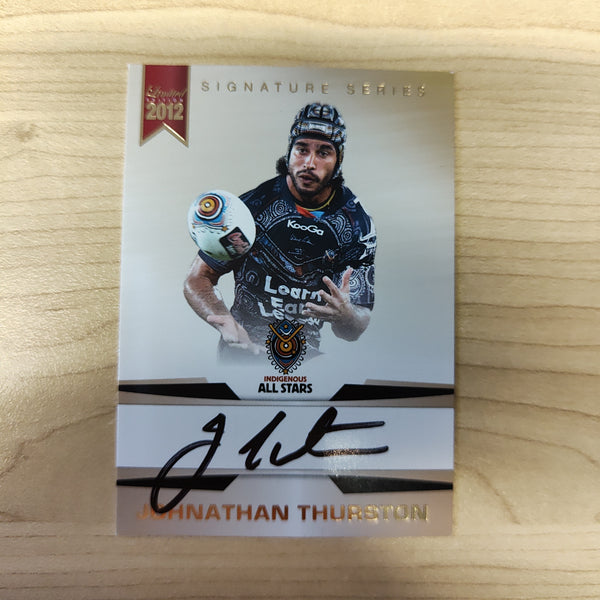 2012 NRL Limited Edition Signature Series Johnathan Thurston Indigenous All Stars