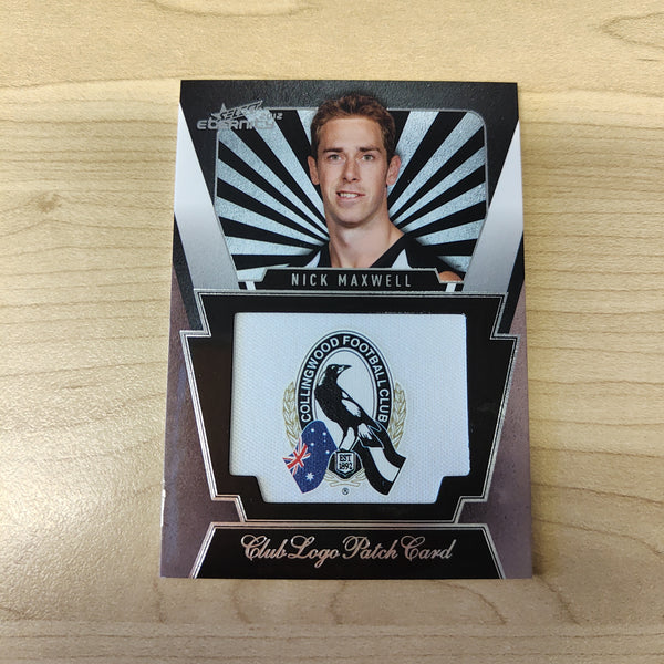 2012 Select Eternity Club Logo Patch Card Nick Maxwell Collingwood No.306