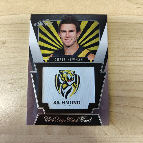 2012 Select Eternity Club Logo Patch Card Chris Newman Richmond No.121