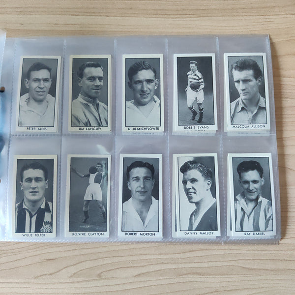 Soccer 1957 DC Thompson Football Stars Cigarette Cards Complete Set of 48