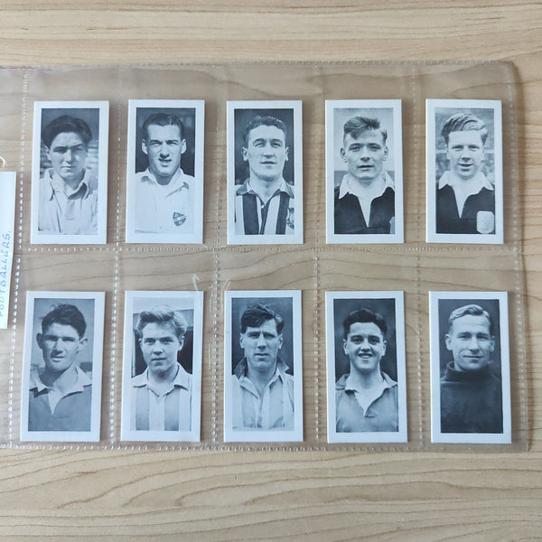 Soccer 1956 Mitcham Foods Footballers Cigarette Cards Complete Set of 25