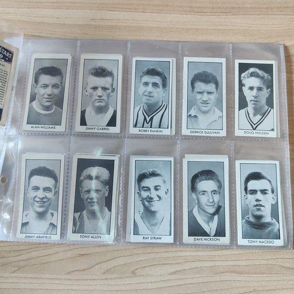 Soccer 1959 DC Thompson Football Stars of 1959 Cigarette Cards Complete Set of 44