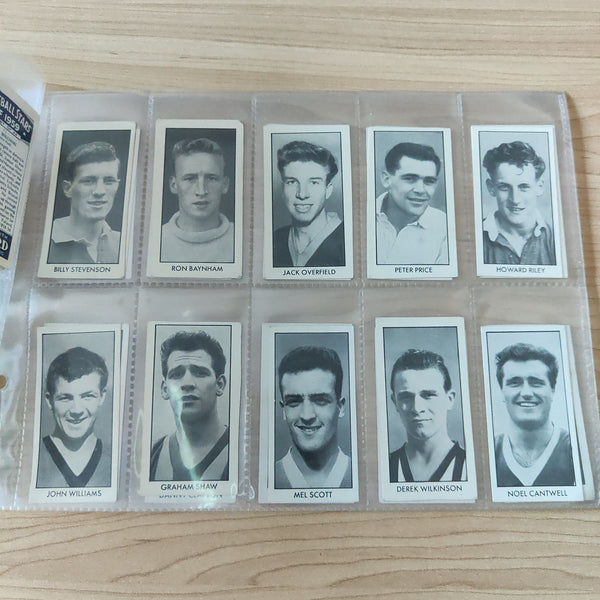 Soccer 1959 DC Thompson Football Stars of 1959 Cigarette Cards Complete Set of 44