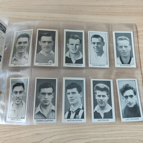 Soccer 1959 DC Thompson Football Stars of 1959 Cigarette Cards Complete Set of 44