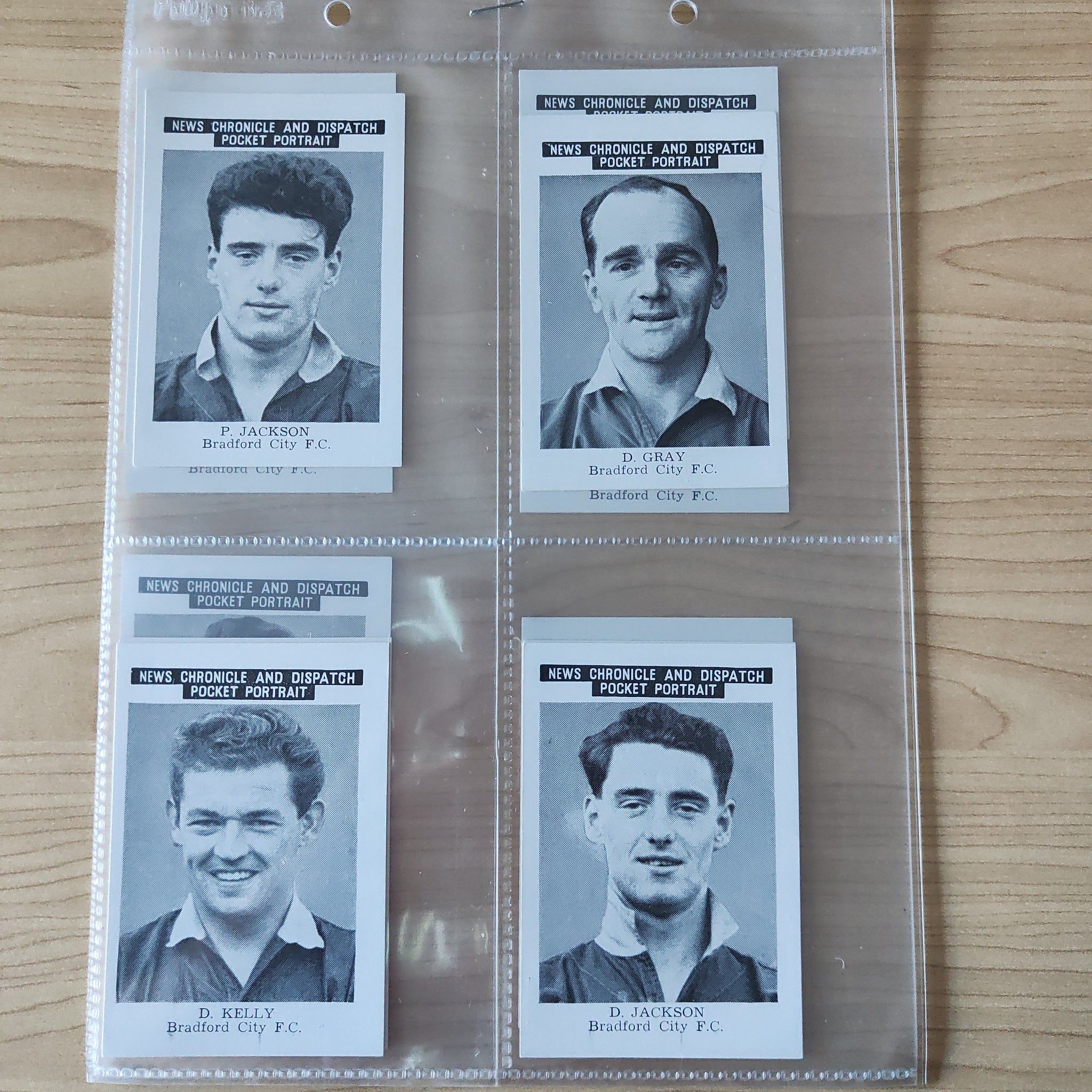 Soccer 1955 News Chronicle and Daily Dispatch Bradford City FC Lot of 12 Cigarette Cards