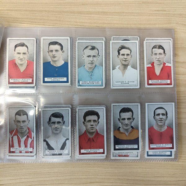 Soccer 1926 Gallaher Famous Footballers Brown Back Part Set 48/50 Cigarette Cards