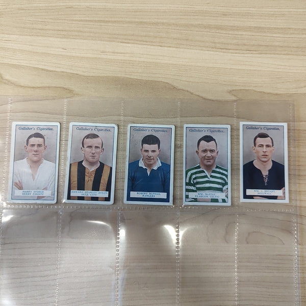 Soccer 1928 Gallaher Footballers Part Set 25/100 Cigarette Cards