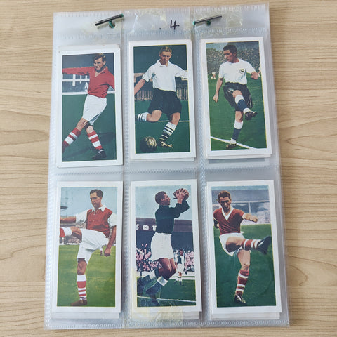 Soccer 1958 Chix Confectionery Famous Footballers Complete Set of 48 Cards