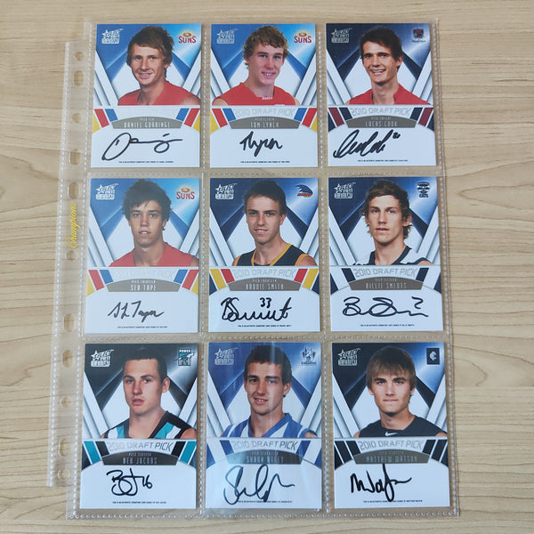 2011 Select Infinity Draft Pick Signature Set of 25 Cards Including Jared Polec Redemption Card