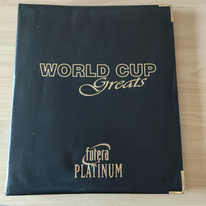 1998 Futera Platinum World Cup Greats Complete Set of Soccer Cards in Leather Album