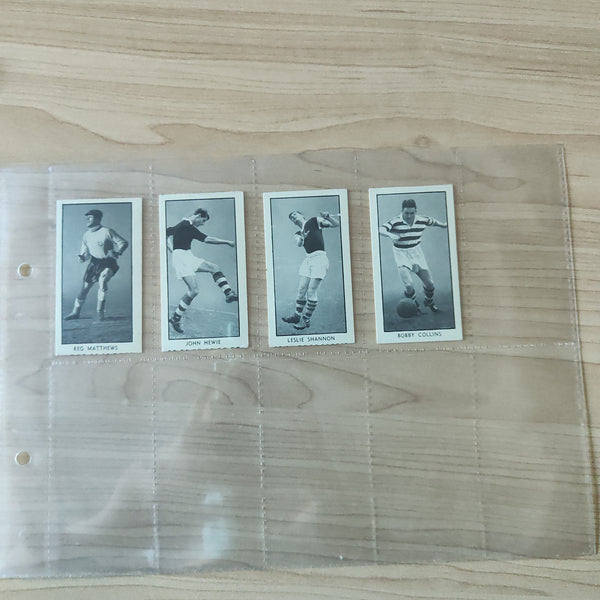 Soccer 1956 DC Thomson Famous Footballers Complete Set of 24 Cigarette Cards