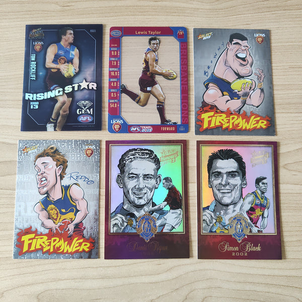 2003-2019 Lot of 19 Select Brisbane Lions Inserts