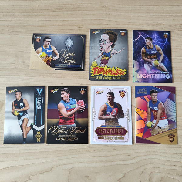 2003-2019 Lot of 19 Select Brisbane Lions Inserts
