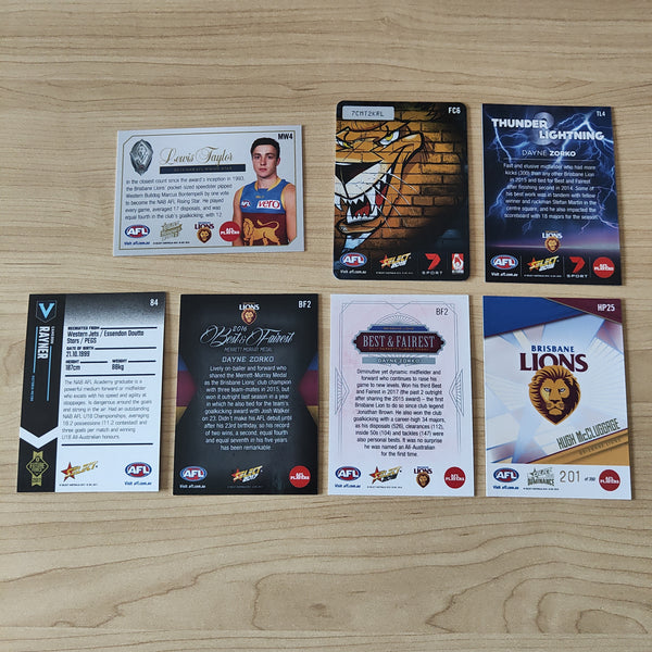 2003-2019 Lot of 19 Select Brisbane Lions Inserts