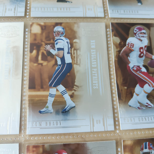 NFL 1994 - 2005 Trading Cards Lot of 100 + Donruss Including Tom Brady