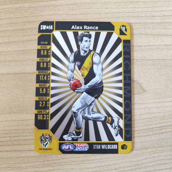 2015 Teamcoach Star Wildcard Alex Rance Richmond SW-14