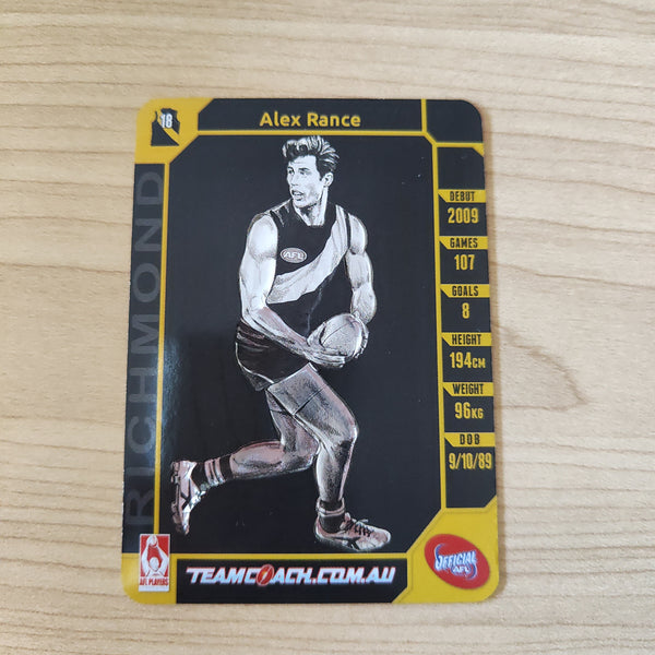 2015 Teamcoach Star Wildcard Alex Rance Richmond SW-14
