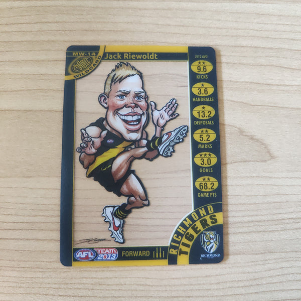 AFL 2013 Teamcoach Magic Wildcard Jack Riewoldt Richmond Football Club MW-14