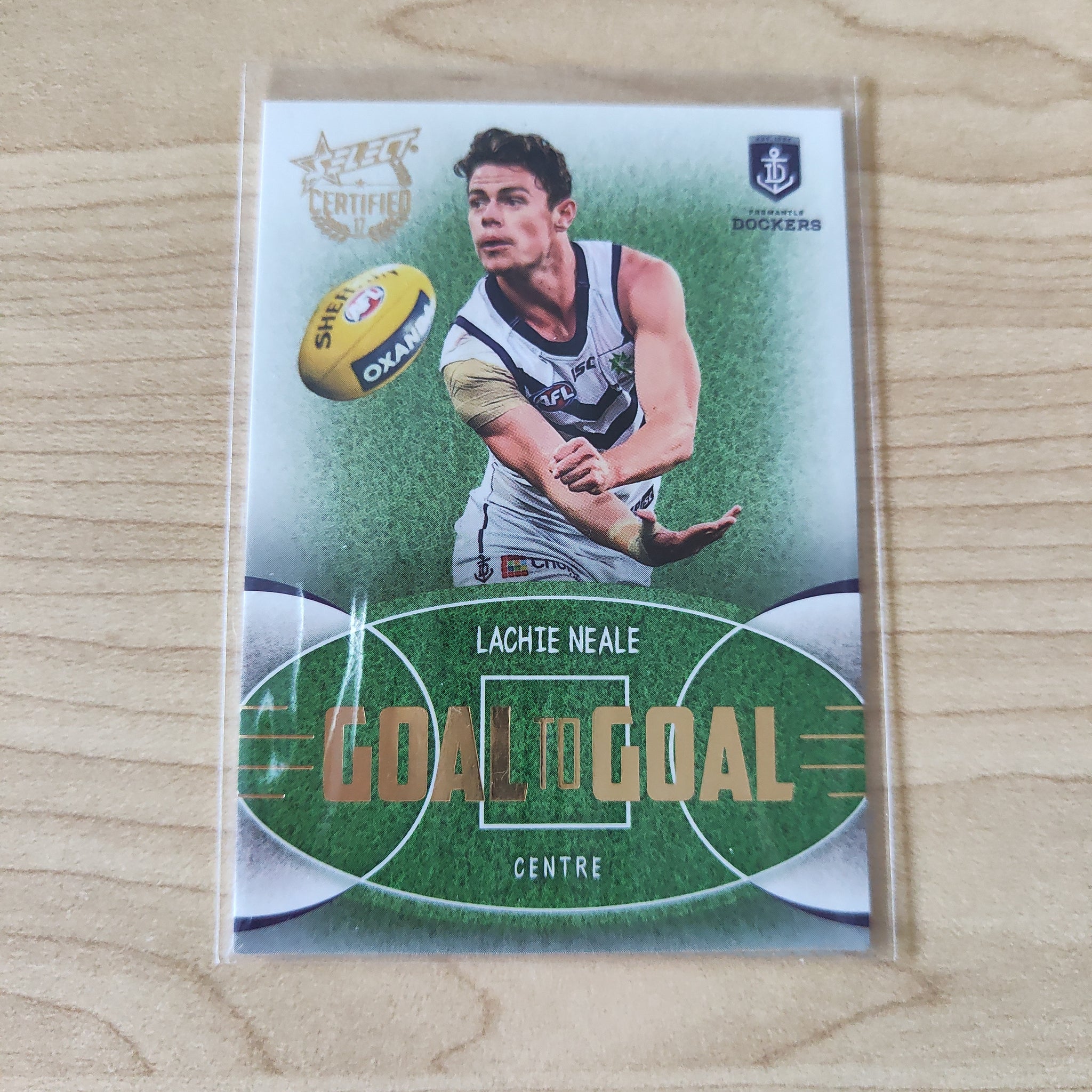 2017 Select Certified Goal To Goal Lachie Neale Fremantle JUMPER NUMBER No.009/285